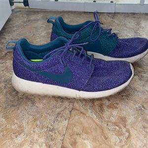 Nike Roshe purple and teal